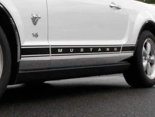 Stainless Rocker Panel Trim 6Pc Fits 2005-2009 Ford Mustang