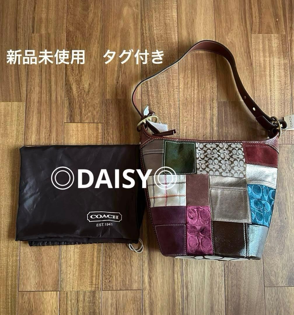 COACH Holiday Patchwork Bleecker Duffle Shoulder … - image 1