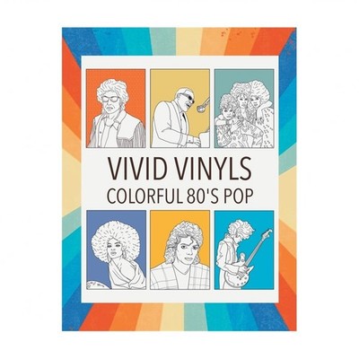 Vivid Vinyls Colorful 80's Pop Coloring Book