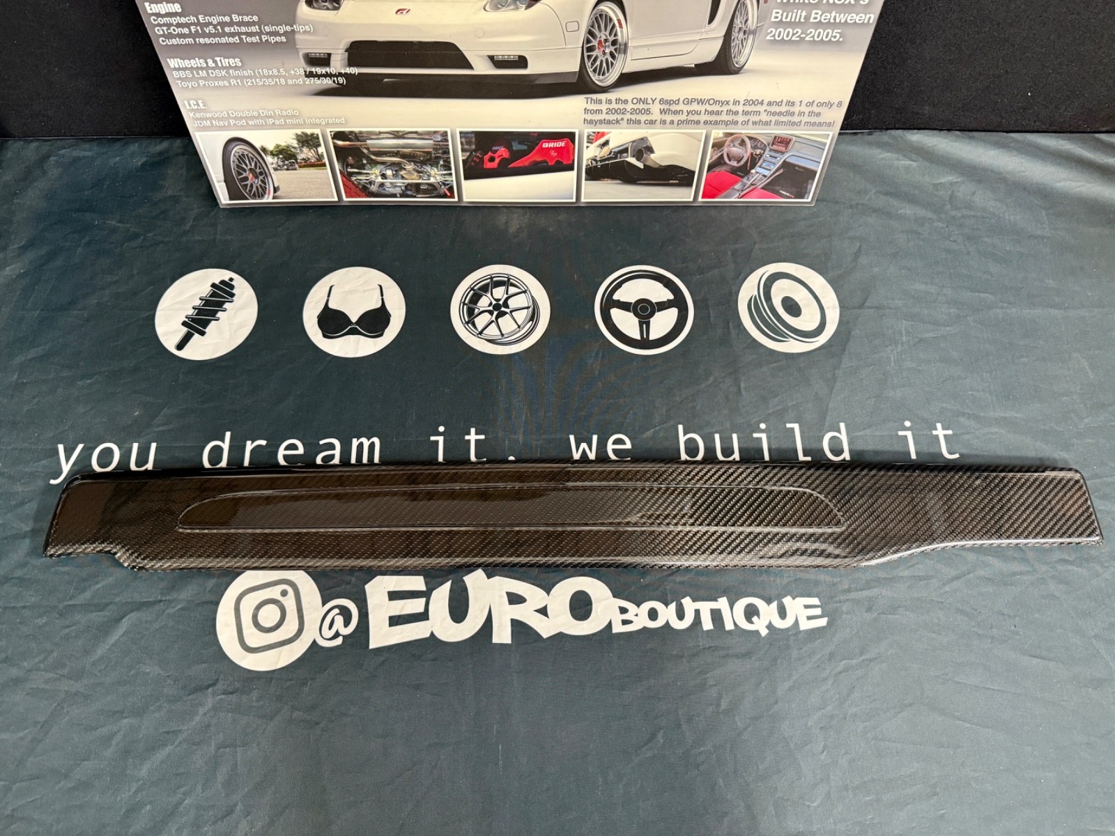 Audi R8 100% Carbon Fiber Outer Door Sills Guard for Gen 1 R8