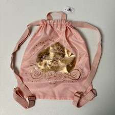 Disney Parks Bibbidi Bobbidi Boutique Pink Princess Bag Drawstring Backpack NWT