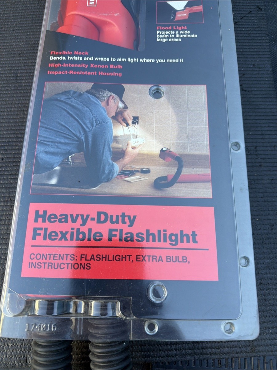 Sears Craftsman USA Nos Rare Heavy Duty Flexible Flashlight Snake