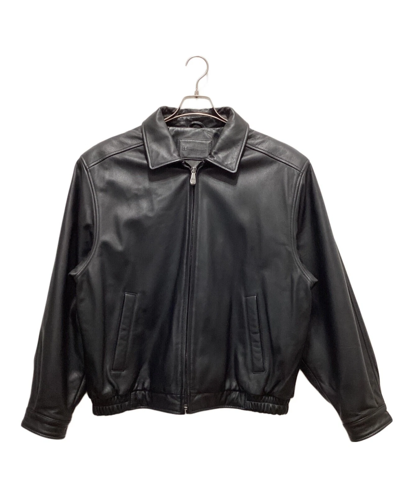 Croft & Barrow Leather Drizzler Jacket Men's Size M Black - product detail image 1
