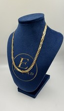 9ct Gold Tri Coloured Herringbone Chain