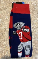 Men’s Ole Miss Rebels Mascot For Bare Feet Athletic Socks Crew NCAA Large 10-13