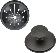 3-1/8 Inch Kitchen Sink Drain Splash Guard with Sink Stopper, Garbage Disposal