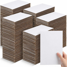 200 Packs Corrugated Cardboard Sheets 3.5x4.5 Inch