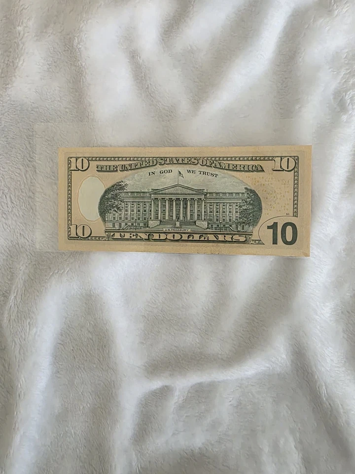 $10 2006 Fancy Near Serial Number Federal Reserve Bank Note Bill  - Image 2 of 2