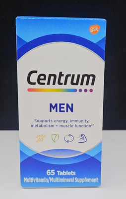 Centrum Men Multivitamin/ Multimineral Supplement 65 Tablets - NEW