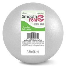 FloraCraft M Ball 3 8 Inch White Functional Smoothf Craft Supply Standard