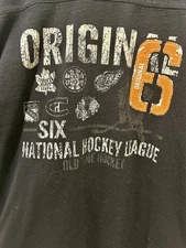 Old Time Hockey Original 6 Long Sleeve  Shirt Size XL Bruins, Rangers, Canadians