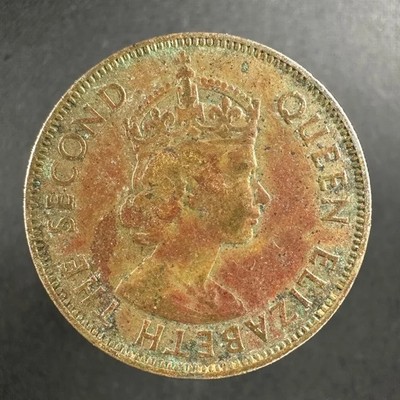 1955 Cyprus 100 Mils   Well-Worn Detail