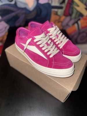 Rick Owens EDFU Vintage - Velour Suede Hot Pink Milk White
