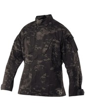 Tru-Spec Multicam Black TRU Shirt Tactical Response Uniform Shirt NYCO XS-Short