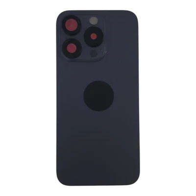 MARKENLOS Tapa trasera para Apple iPhone 15 pro Max titanio negro premontado NFC flash