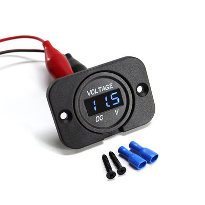 DC 12V-24V LED Digital Voltmeter Batterie Spannungsmesser Monitor Messgerät Auto Boot