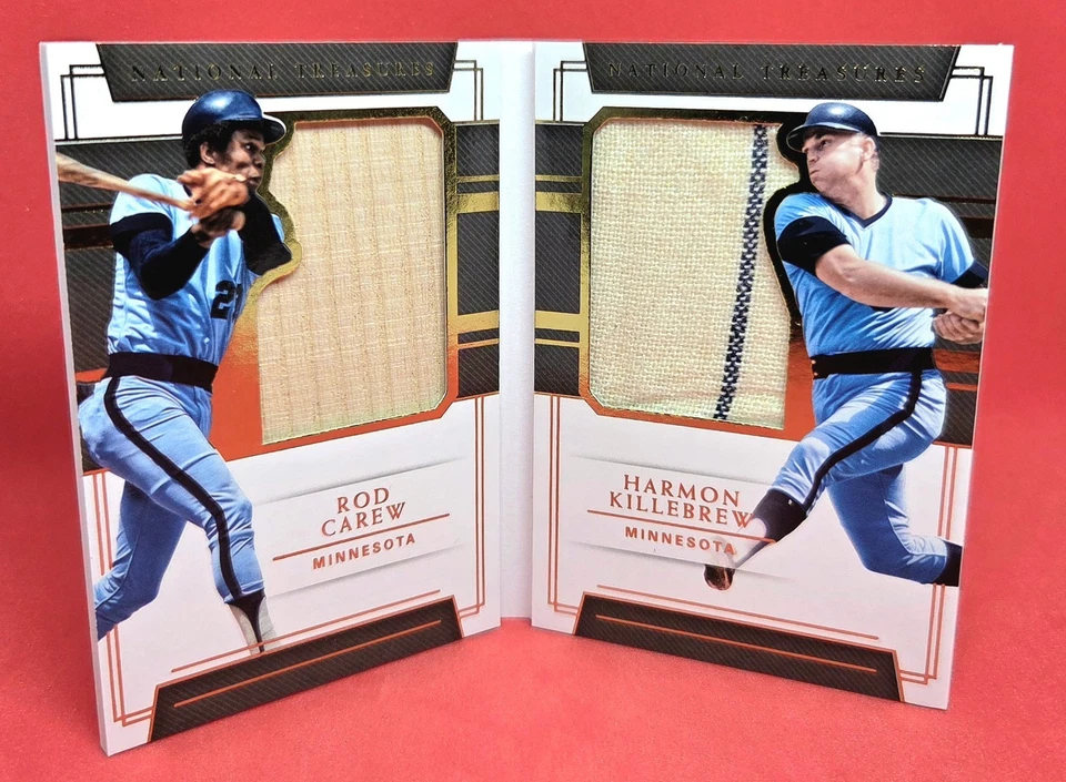 Nat Treasures Carew/Killebrew Gold Legendary Silhouette Duals Booklet 2018 05/10 Foto 3 de 4