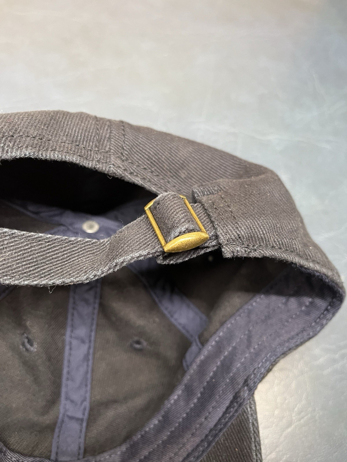 Brandy Melville Plain Blank Solid Black Strapback… - image 7