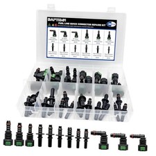 36 PCS Fuel Line Quick Connect Fittings Kit, 6 Set Nylon 9.89mm 9.49mm 7.89mm