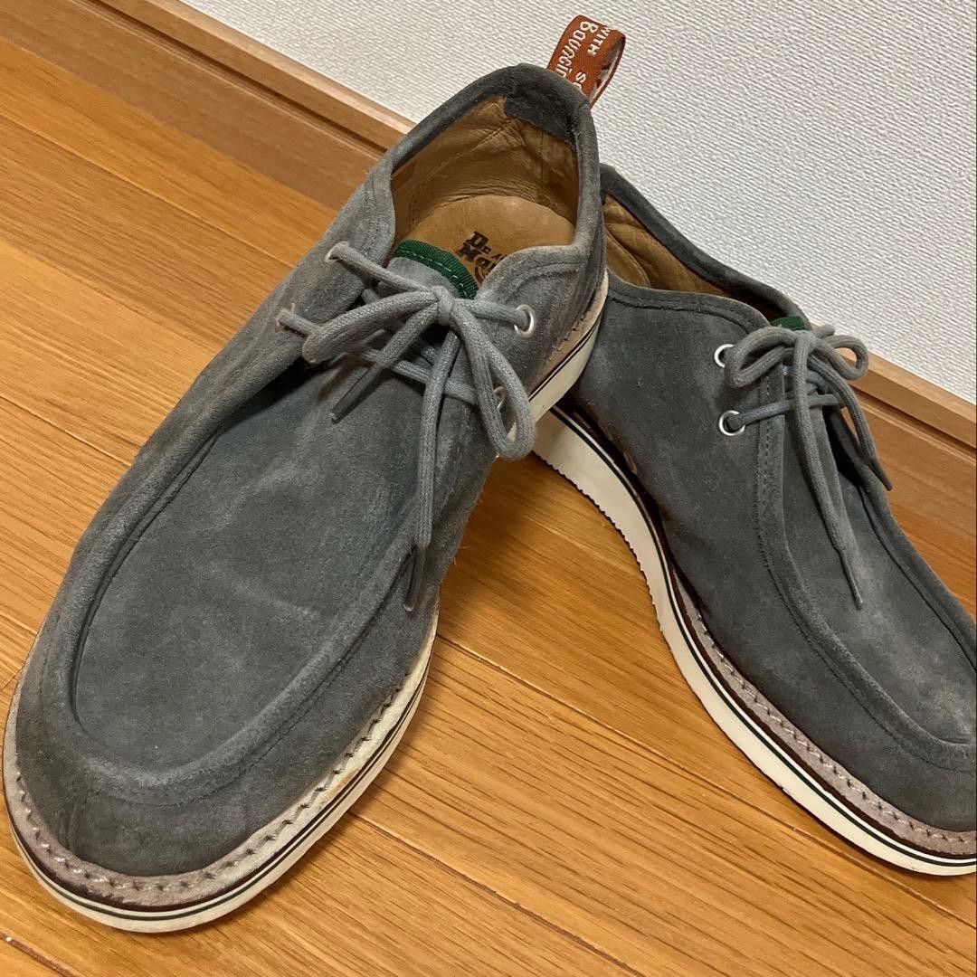 Stussy Deluxe × Dr. Martens Hambleton 2 Leather Boots US9 Charcoal Used