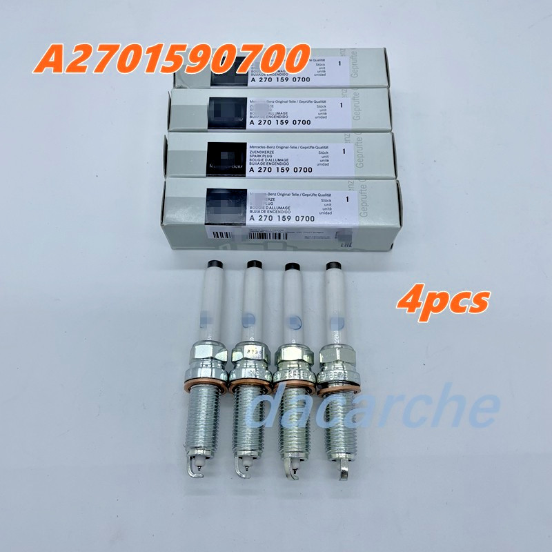 NEW 4pcs Spark Plugs A2701590700 For Mercedes Benz Gla250 C253 W205 C117 E300