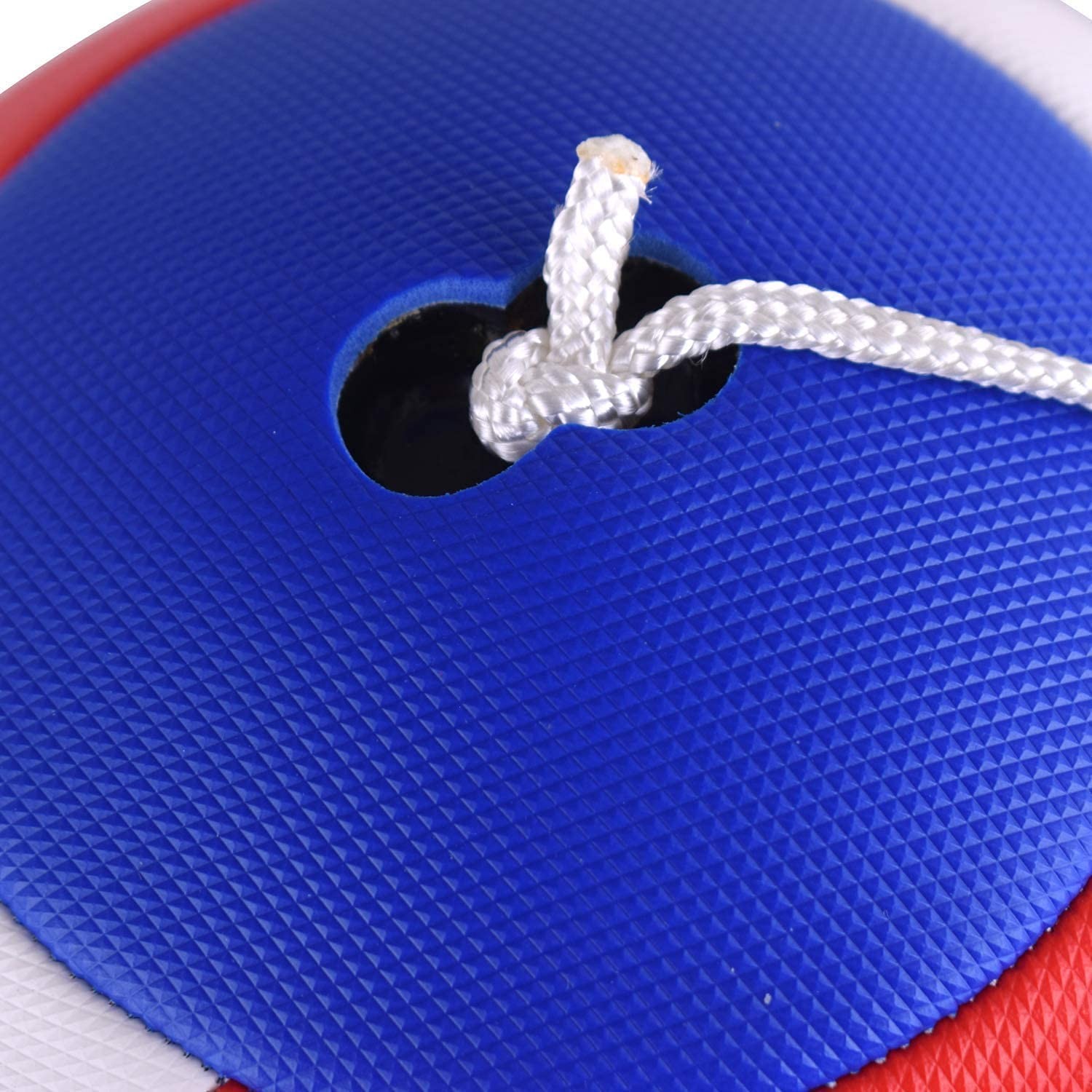 Tetherball Ball and Rope with Carabineer, Soft Touch, Portable Tetherballs wi