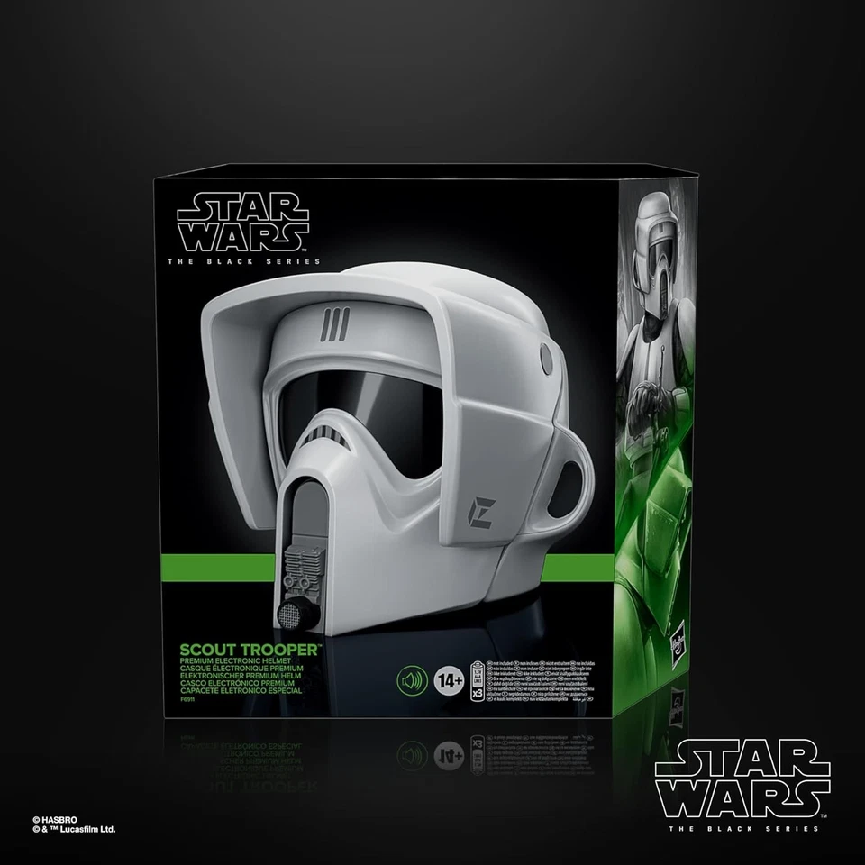 Casco Star Wars Black Series Scout Trooper con Sonido Jedi Juego de Rol NUEVO EE. UU. Foto 2 de 4