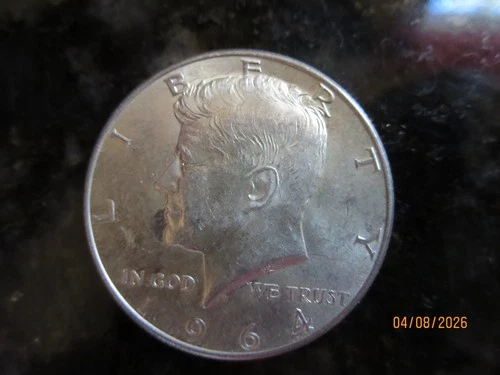 1964 Kennedy Half Dollar 50C US Coin 90% Silver