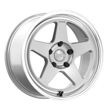17x9 Kansei K12h Knp Silver Wmachined Lip Wheels 5x100 35mm Set Of 4