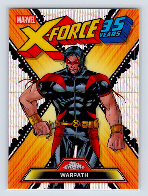 2026 Topps Chrome Marvel X-Force 35 Years Warpath Insert #XF-10