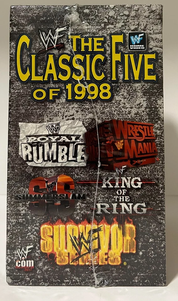 WWE WWF Classic 5 Five Of 1998 Box Set New VHS Tape SummerSlam KOTR Survivor WWC - Image 4 of 4