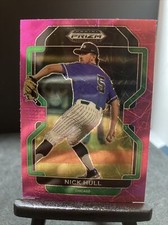 2022 Panini Prizm Draft Picks nick hull Neon Pink Velocity  Chicago cubs