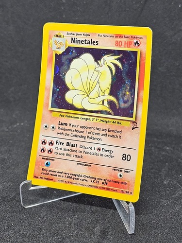 Pokemon Card Ninetales 13/130 Base Set 2 Holo Rare - Picture 3 of 4