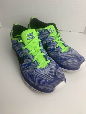 Nike Flyknit Lunar One+ Game Royal/Black/White Size 10.5 Sneakers 54887-401