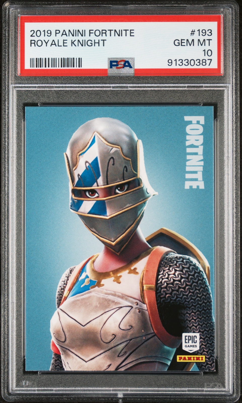 2019 Panini Fortnite Royale Knight #193 PSA 10