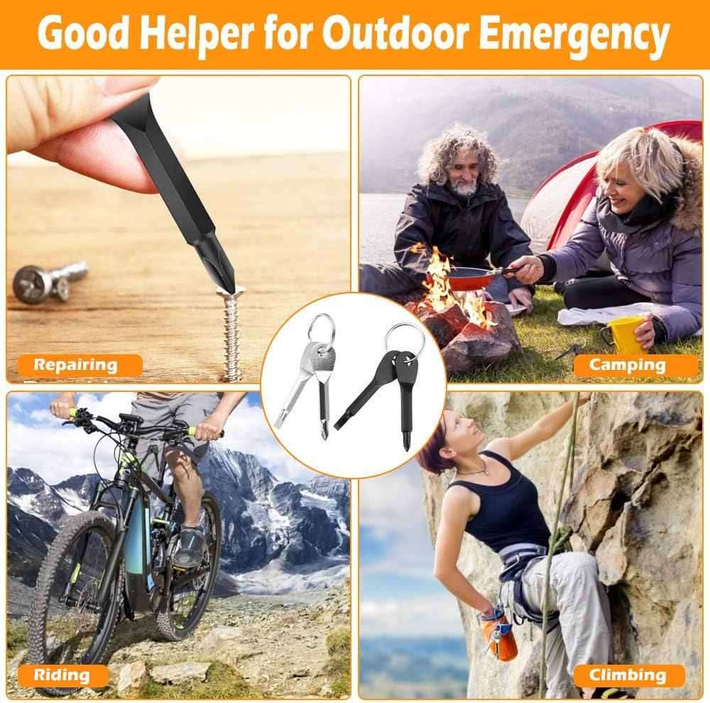 PERFETSELL 4 Pcs Portable Keyring Screwdriver EDC Screwdrivers Keychain Key and eBay