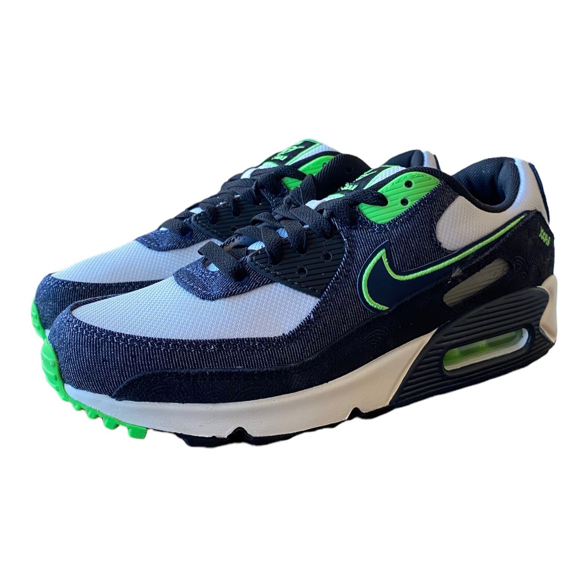 Nike Air Max 90 SE Black Scream Green Summit White Obsidian DN4155