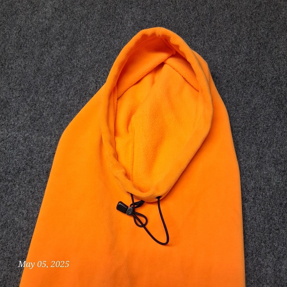 Blaze безопасности оранжевый флис охоты шляпа капюшон пуловер длинный шеи скольжения - Изображение 2 из 4