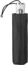 totes Auto Open Close Water-Resistant Mini Travel Foldable Umbrella Black - NEW