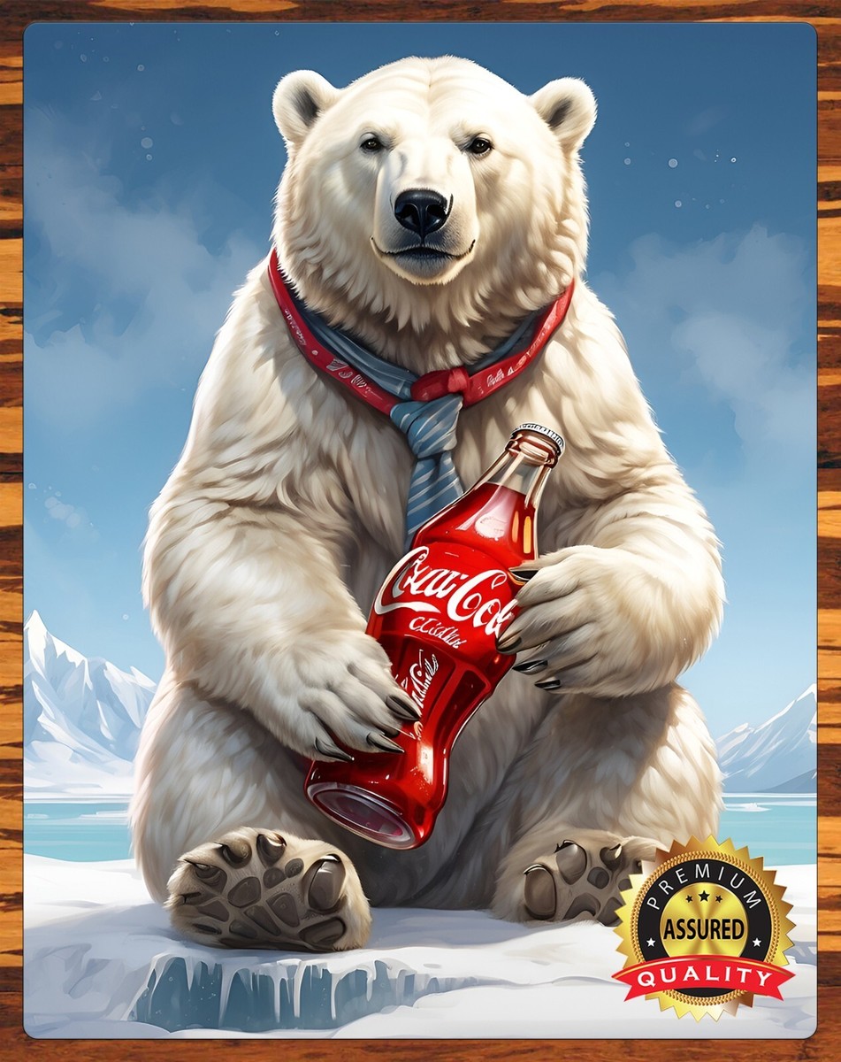 Polar Bear - Coca-Cola - Rare - Metal Sign 11 x 14 | eBay