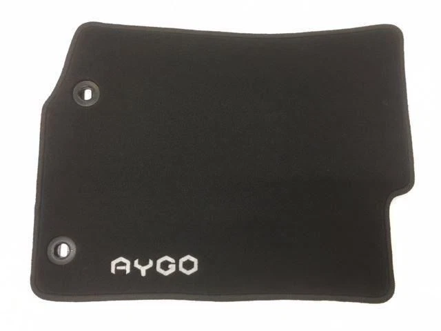 Genuine Toyota Aygo Front Rear Carpet Floor Mat with Logo 14