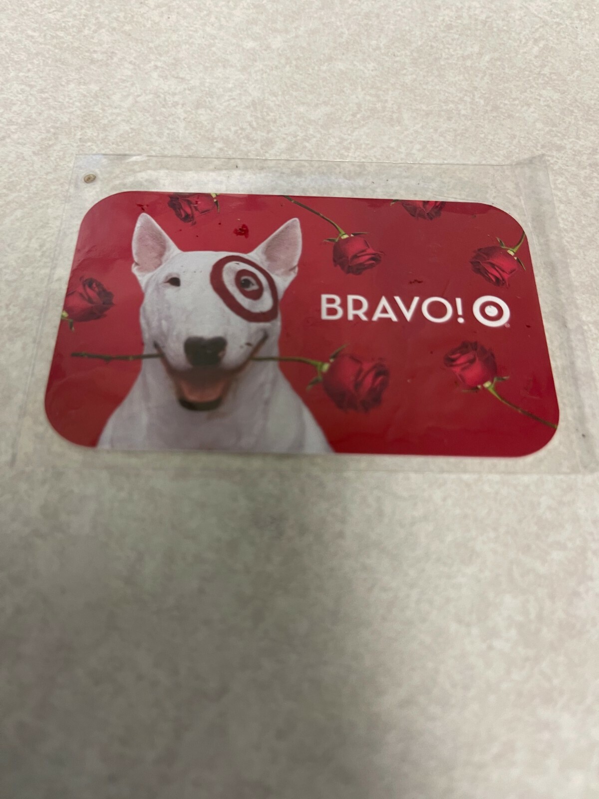 Target Card Dog Target Vintage Dog With Roses Gift Card | eBay
