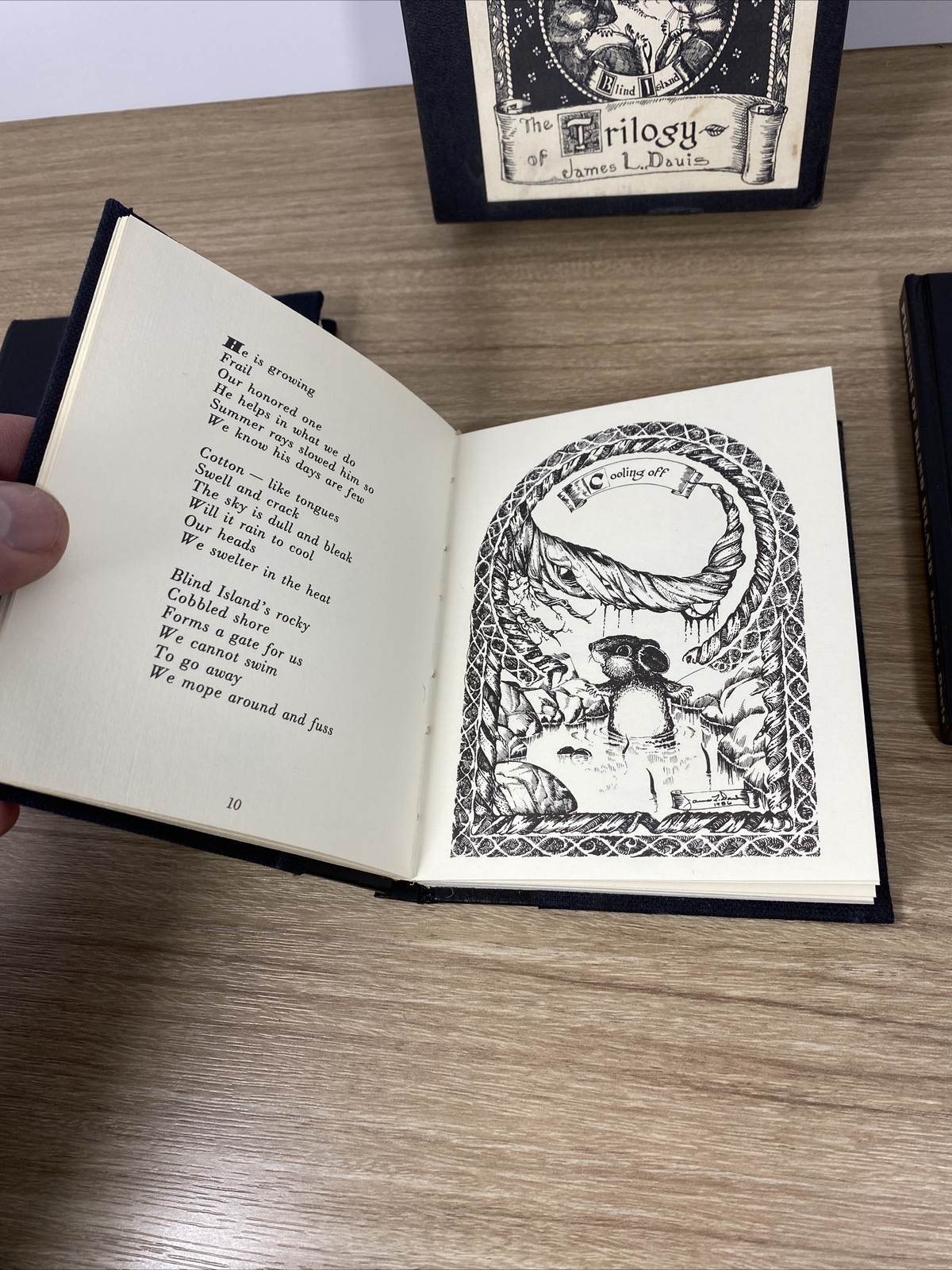 The Trilogy of James L Davis 1986 Three Book Set Hardcovers Signed In Box