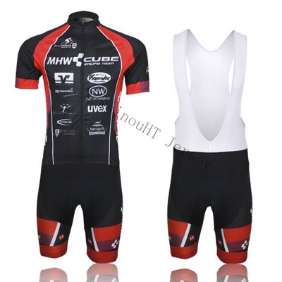 Herren CUBE Fahrrad Trikot Rennrad Team Fahrradbekleidung Lätzchen Short Set