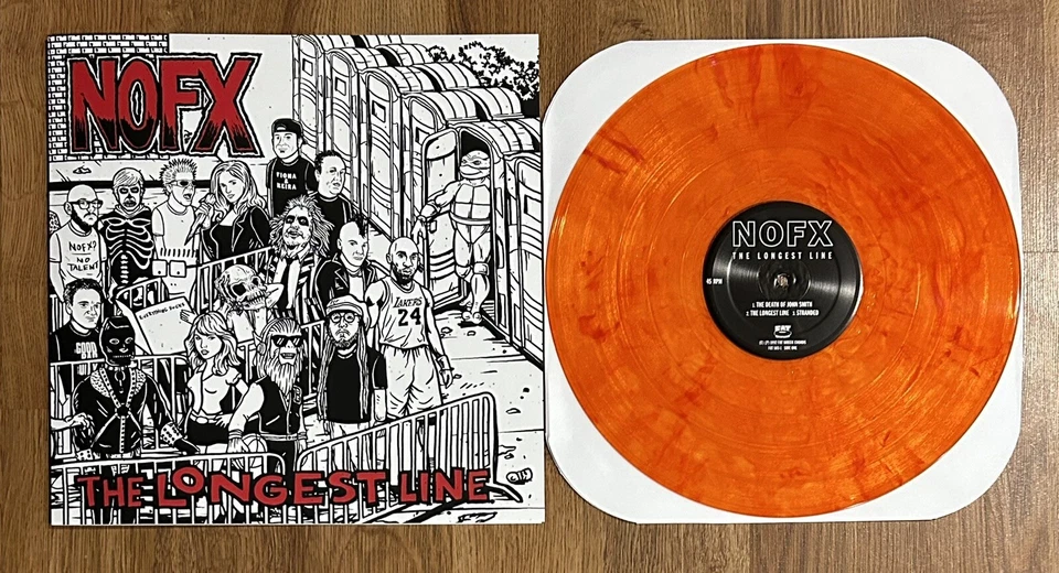 NOFX San Pedro Final Show 2024 LA Longest Line color vinyl #/538 + Passes Rare - Image 2 of 4