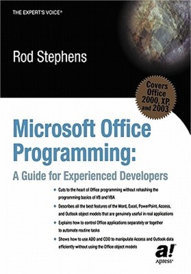 Microsoft Office Programming: A Guide for Experienced Developers (Paperback or S