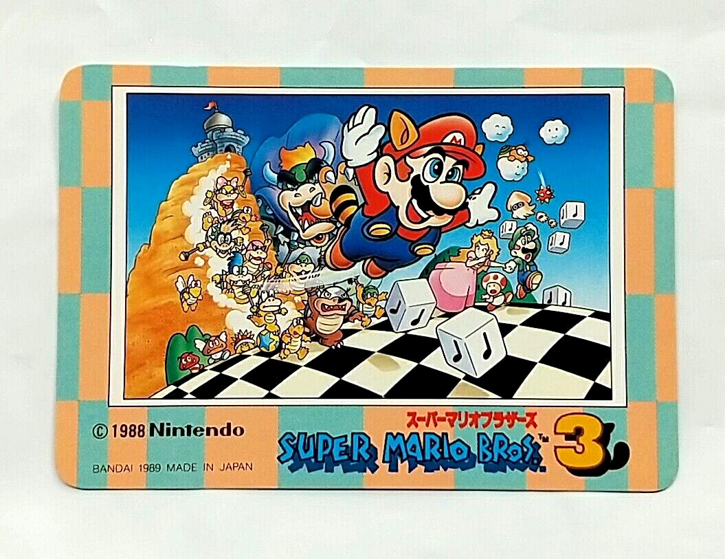 Game Item) Carddass, Famicom, Super Mario Bros 3, Koopalings, 1988