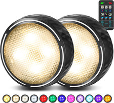 LED Puck Lights with Remote Control, Battery Operated Wireless Closet Lights, un