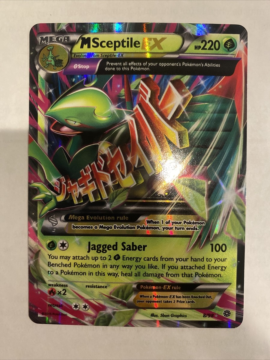Mega Skip Card Pokemon Mega Sceptile Card