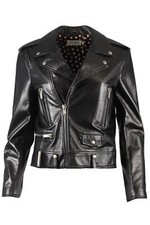 Saint Laurent Leather Biker Jacket Fr 44 Uk 16